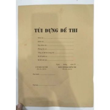 Túi đựng đề thi
