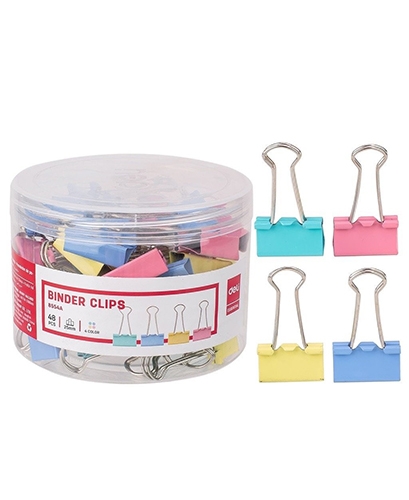 Kẹp Bướm Màu Deli 25mm E8554A