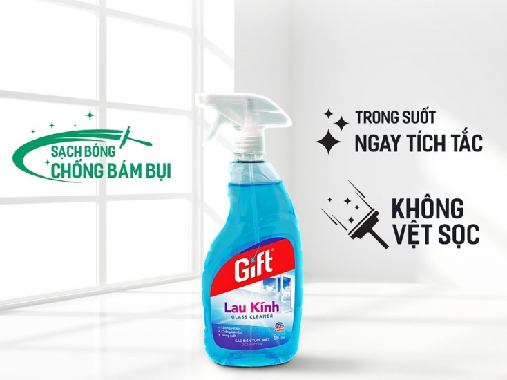 Nước lau kính Gift sắc biển 540ml